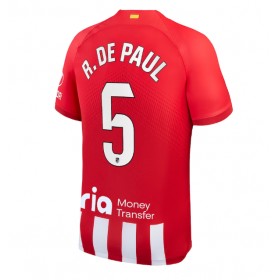 Atletico Madrid Rodrigo De Paul #5 Hemmakläder 2023-24 Kortärmad